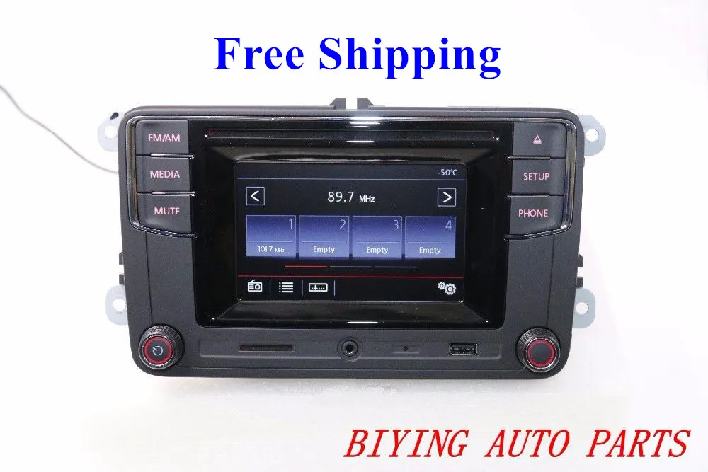 Free Shipping Car Bluetooth Radio High Version MIB RCD510 RCN210 RCD330 For Golf 5 6 Jetta MK5 MK6 CC Tiguan Passat