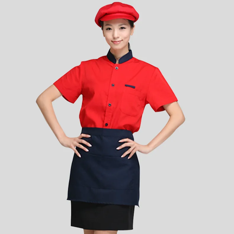 Горячие унисекс японский стиль Корея Ресторан Шеф-повар униформа кухня салон рабочая одежда готовить костюм Удобная дышащая