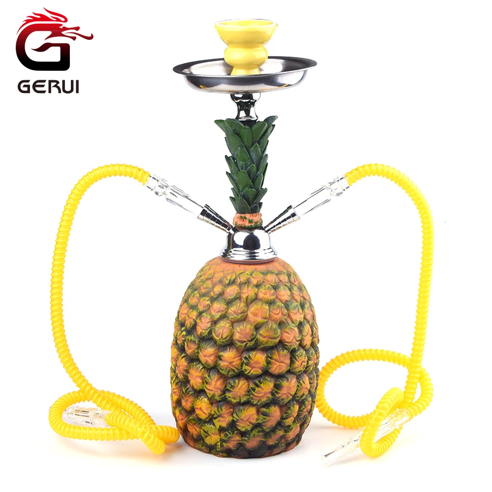 GERUI Pineapple Shape Hookahs Shisha With Hookah Bowl Pipe With Tube