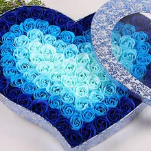 Новое поступление 100 шт бумага с ароматом Роза Мыло Набор креативный свадебный подарок в форме сердца Розы Цветы Подарочная коробка на День святого Валентина