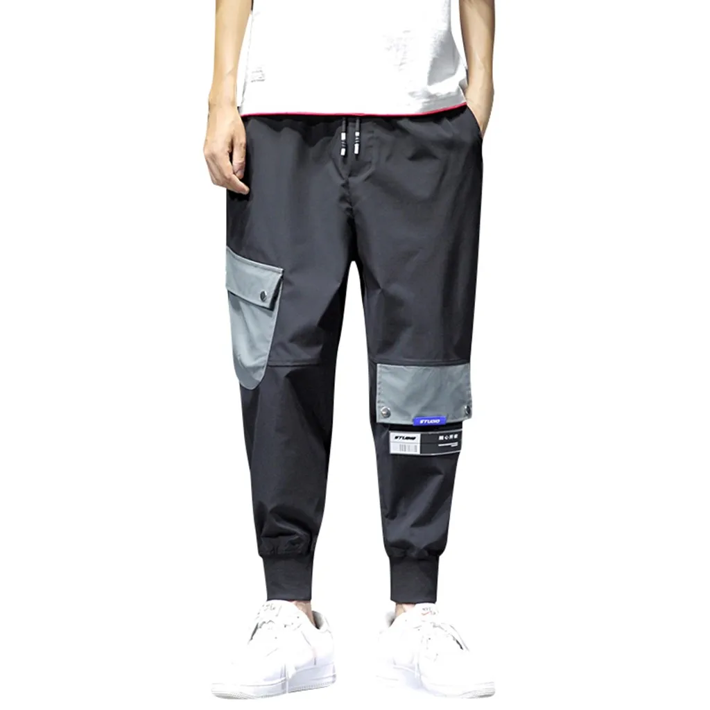 

Feitong Men's Pants Summer New Style Fashion Overalls Casual Pure Colour Comfortable 2019 Male Trousers Pant Clothes Streetwear
