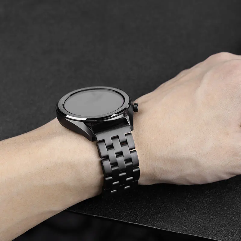 22 мм ремешок для часов из нержавеющей стали Huawei Watch GT /Galaxy watch 46 Gear S3 Frontier Classic Amazift