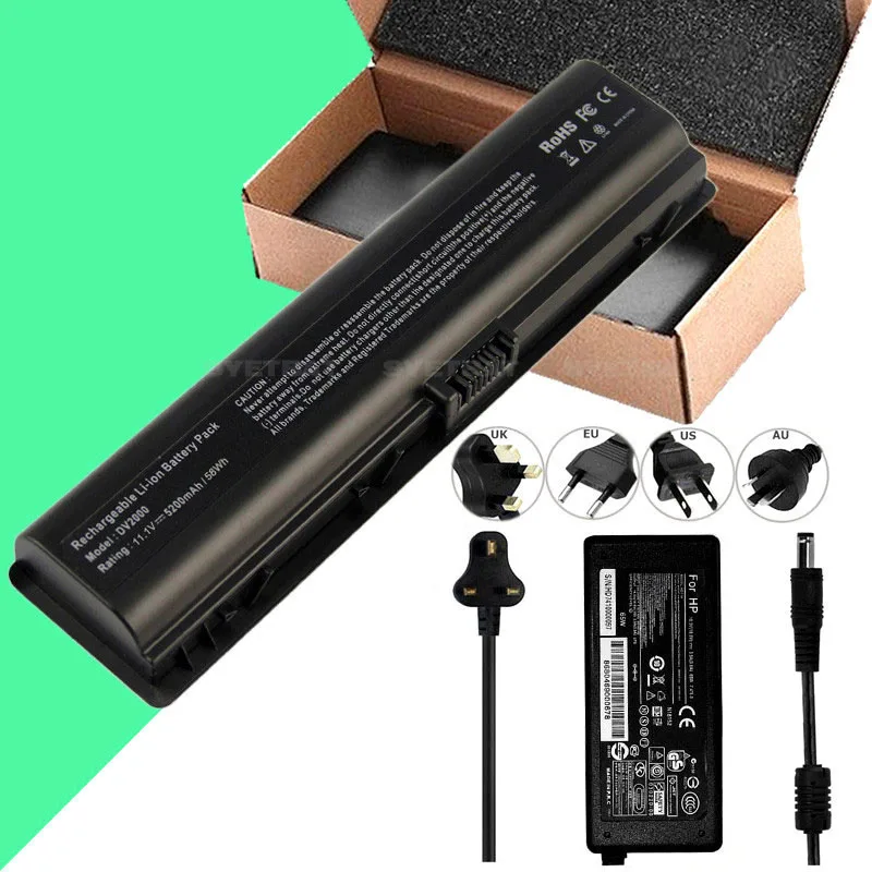 

NEW Laptop Charger/battery for HP Compaq F500 C700 Pavilion DV2200 DV2300 441425-001 441462-251 HSTNN-Q21C