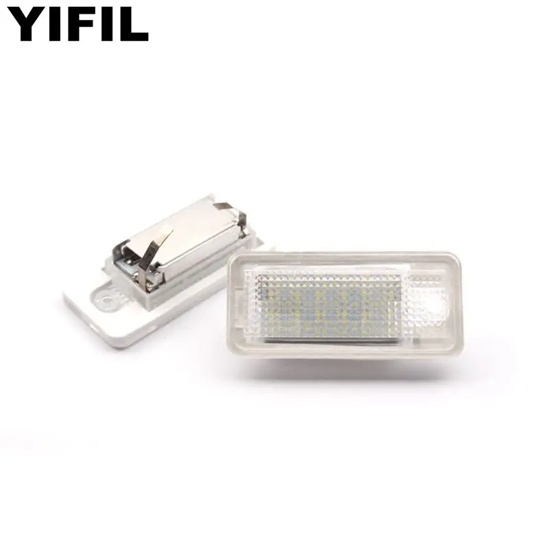 2 шт./лот 18LED 3528SMD лампа номерного знака для Audi A3/S3 A4/S4 B6 B7 A6/C6/S6 A8/S8 Q7 RS4 RS6 Cabriolet яркий