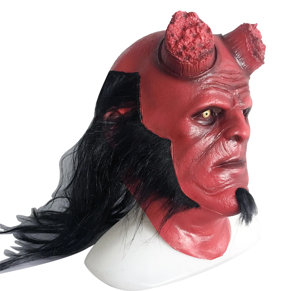 Hellboy: Rise of the Blood queen маска для косплея Хеллбой зов тьмы латексные маски перчатки Ужасы Хэллоуин вечерние реквизиты Прямая поставка