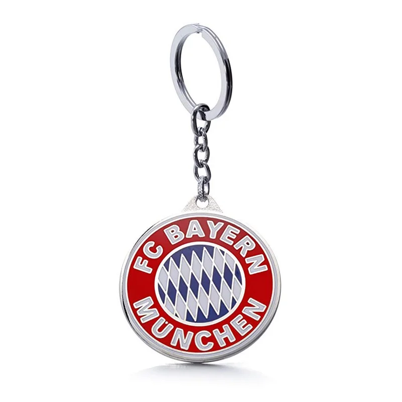 

Bayern Keychain Football Club Soccer Team Logo Zinc Alloy Metal Keychain Gift for Football Fans