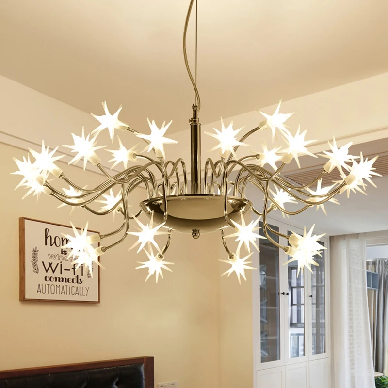 

Chrome Led Lamp Moder Design Chandeliers For Living Room Bedroom Kitchen Foyer Light Fixtures Lustre Decor Home Lighting G4 Bulb