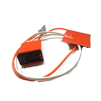 

120v 100*100*1.5mm silicone rubber heater with digital thermostat 80w 1000mm lead wire come out from middle of 1 side