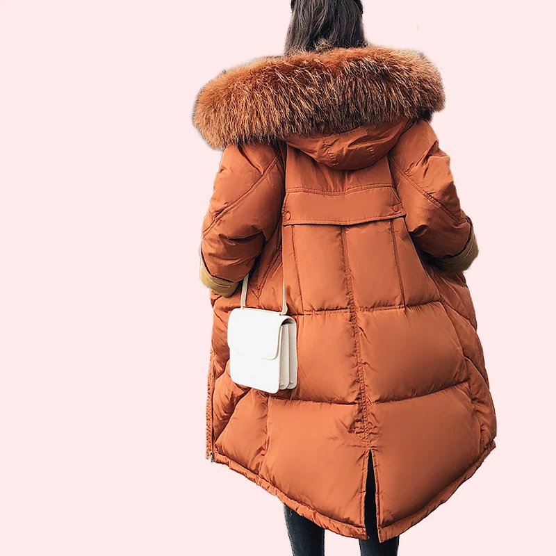 Poches Femmes Manteaux À Fourrure Chaud Hiver Fausse Parkas M Brown Black En 2xl Coton Capuchon Taille Grandes Veste camel Qiuxuan Rembourré Long Ourlet Incurvé khaki zwn8qHRUIx