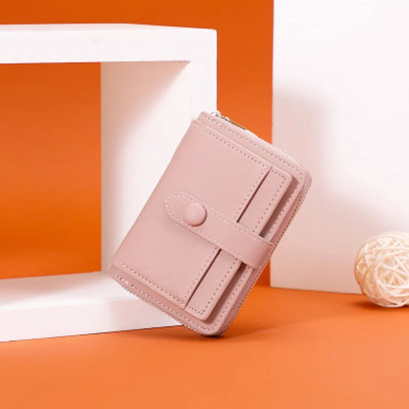 

Wallet Zipper Mini Wallet Small Wallet Multi-card Fashion Pure Colored Zero Wallet