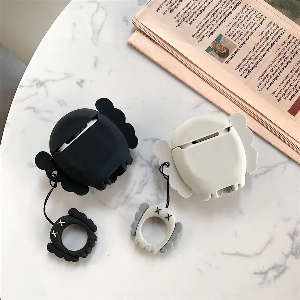 KAWS Original Fake for Airpods Case Apple KWAS Companion Bearbrick Violent Bear Joint for Airpods Ring Lanyard Hang Loop Cover KAWS Original Fake for Airpods Case Apple KWAS Companion Bearbrick Violent Bear Joint for Airpods Ring Lanyard Hang Loop Cover