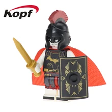 Roma PG186 Super Heroes Batman Aranha Homem Mulher Borracha Dois Rosto Conjunto Modelo de Blocos de Construção Tijolos Brinquedos do Presente Das Crianças Da Educação