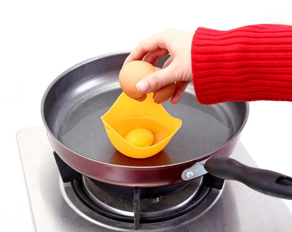Silicone Egg Poacher Egg Poacher Egg Cooker Meijuner Egg Poachers High Temperature Resistant Silicone Egg Cooker Environmentally Silicone Steamed Tray for Home Decor