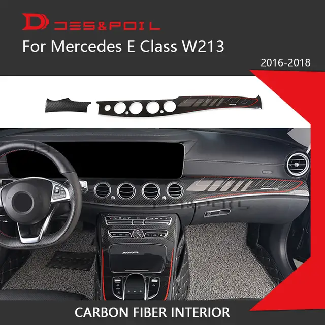 100 Real Carbon Fiber Interior Dashboard Trim For Mercedes