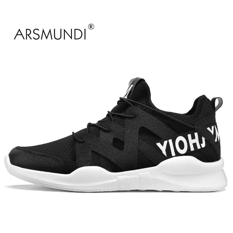 

ARSMUNDI Men's Running Shoes Men's Sports 2017 Summer Stretch Fabric Breathable Comfortable Walking Outdoor Sport Shoes