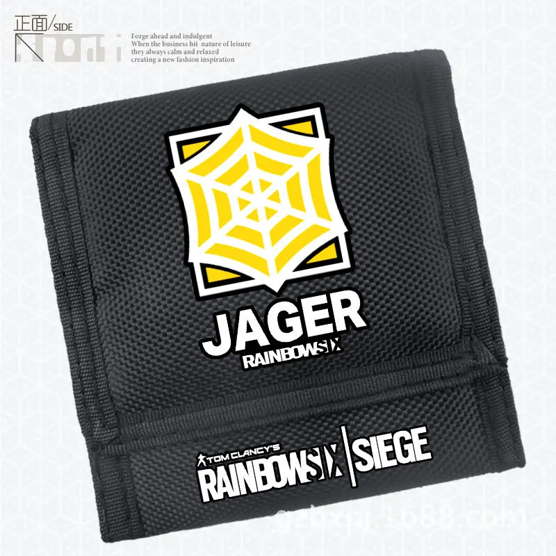 Новинка года: женский кошелек унисекс с принтом Rainbow Six ELA JAGER для косплея, женский короткий кошелек с кармашком для монет в стиле аниме Rainbow Six - Цвет: C