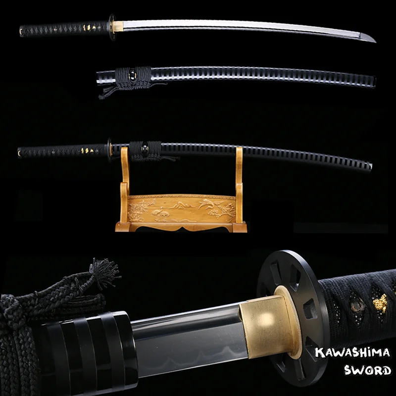 Японский бренд Kwashima меч ручной работы Katana T10 острое стальное покрытие для битвы