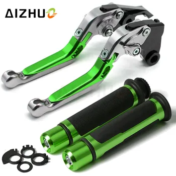 

Motorcycle Brake Clutch Lever Adjustable+Handle Grips For KAWASAKI Z1000 Z 1000 2003-2006 2005