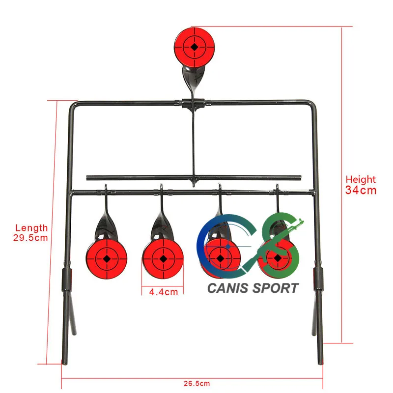 Мишень для стрельбы 4 цели автоматический сброс вращающийся Стрельба мишенью для Охота Стрельба аксессуар gs36-0005