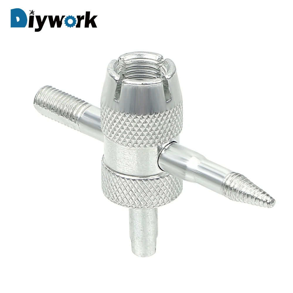 DIYWORK 4 in 1 Tire Repair Tire Valve Stem Removal Tool Tire Cleaning