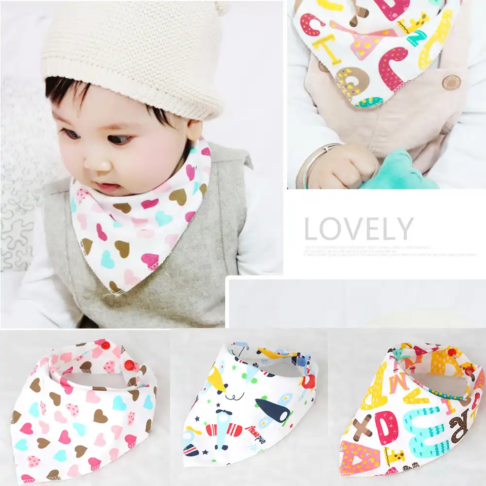 triangle baby bibs