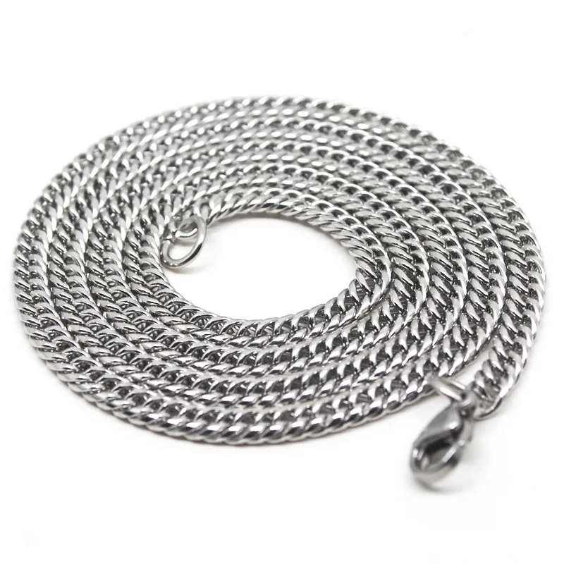 Hot Stainless Steel 3mm/4mm Men's Accessory Rope Link Curb Chain | Украшения и аксессуары