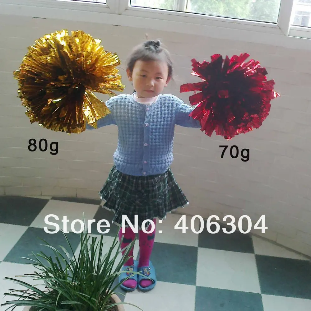 Fadeless Pompom Cheering помпон с металлическим помпоном, 80 г(5 см ширина полосы) бальный костюм