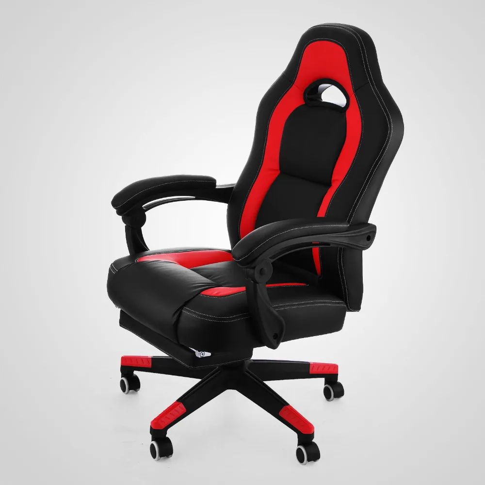  Happybuy Racing Gaming Chair PU Leather Ergonomic Design Computer Gaming Racing Chair High Back Com