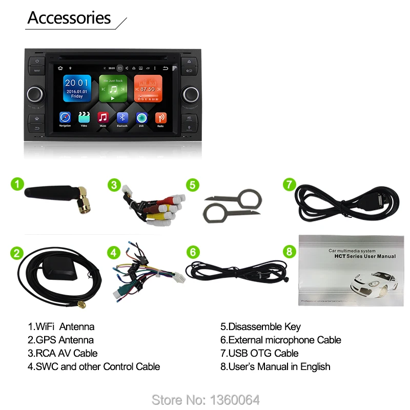 Sale Octa-Core 2G RAM Android 6.0 Car DVD GPS Navigation For Ford Focus/Mondeo/S-max/C-max/Galaxy Stereo Support Wifi 3G OBD DVR 12
