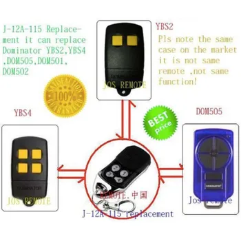 

10pcs The replace for dominator remote , DOM501,DOM502,DOM505,YBS2,YBS4 remote dominator openers free shipping