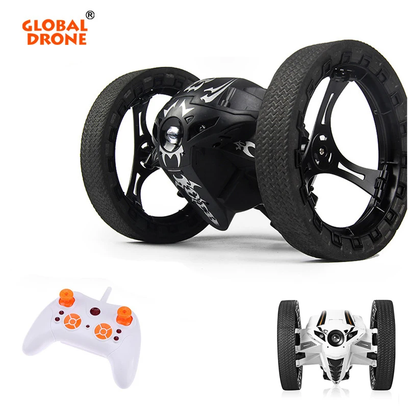 

Global Drone Remote Control Car 2.4GHz RC Jumping Car with Flexible Wheels LED Lights Mini Bounce Car Toys For Children