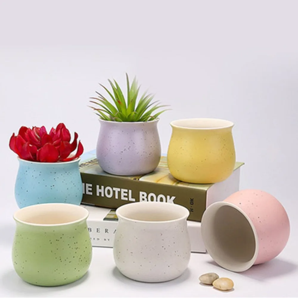 

Ceramics Succulent Plant Pots Mini Plant Bonsai Flowers Planter Container Succulents Cactus Window Box Trough Pot Ideal Decor