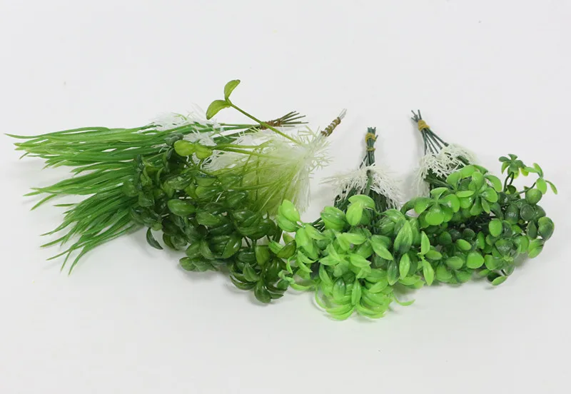 Flone Mini Artificial Plastic Plant Simulation Little Sapling Fake Plant Flower Home Party Office Garden Decor Plant (15)