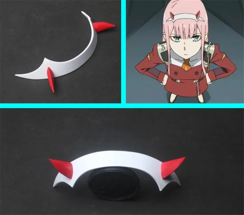 Новый любимый в FRANXX Zero Two реквизит для косплея головные уборы из ПВХ ободок волос