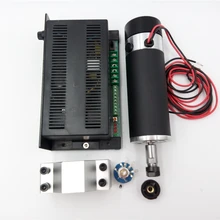 600 w ER16 ЧПУ Шпиндельный Мотор DC+ Mach3 Скорость Управление Питание+ монтажный кронштейн комплект 100 V DC 0.6NM для станка с ЧПУ DIY PCB