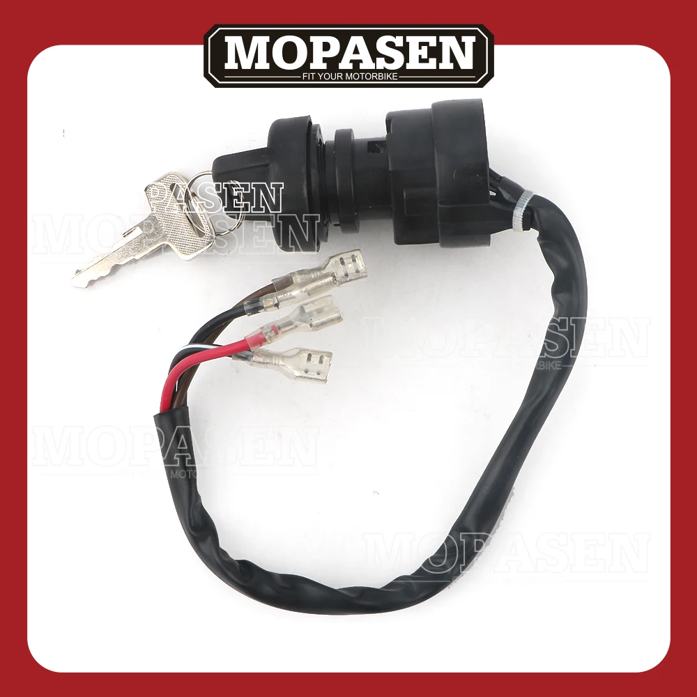 Motorcycle Ignition Key Switch Universal Fit for Polaris Trail BOSS 350