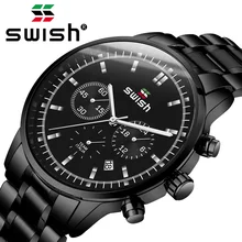 SWISH 2020 Watch Men Fashion Sport Mens Quartz Watch Clock Mens Watches Top Brand Luxury Business Waterproof Watch