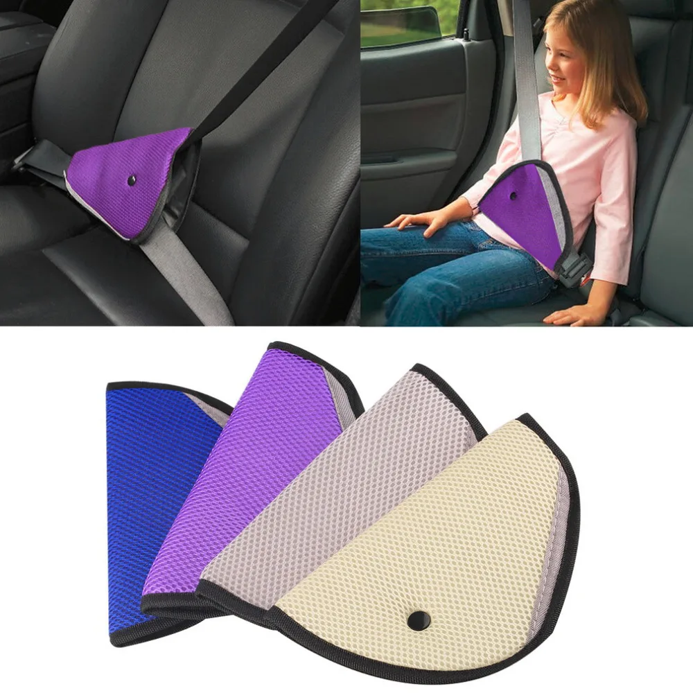 

Universal Triangle Baby Car Safety Seat Belts Adjuster Clip Accessories Child Protector 4 color send drop shipping