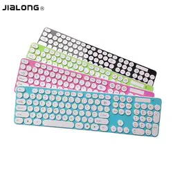 JiaLonG Professional Высокое качество компьютер Bluetooth Беспроводная игровая клавиатура полный N-Key игровая клавиатура для компьютера ПК игровой ТВ