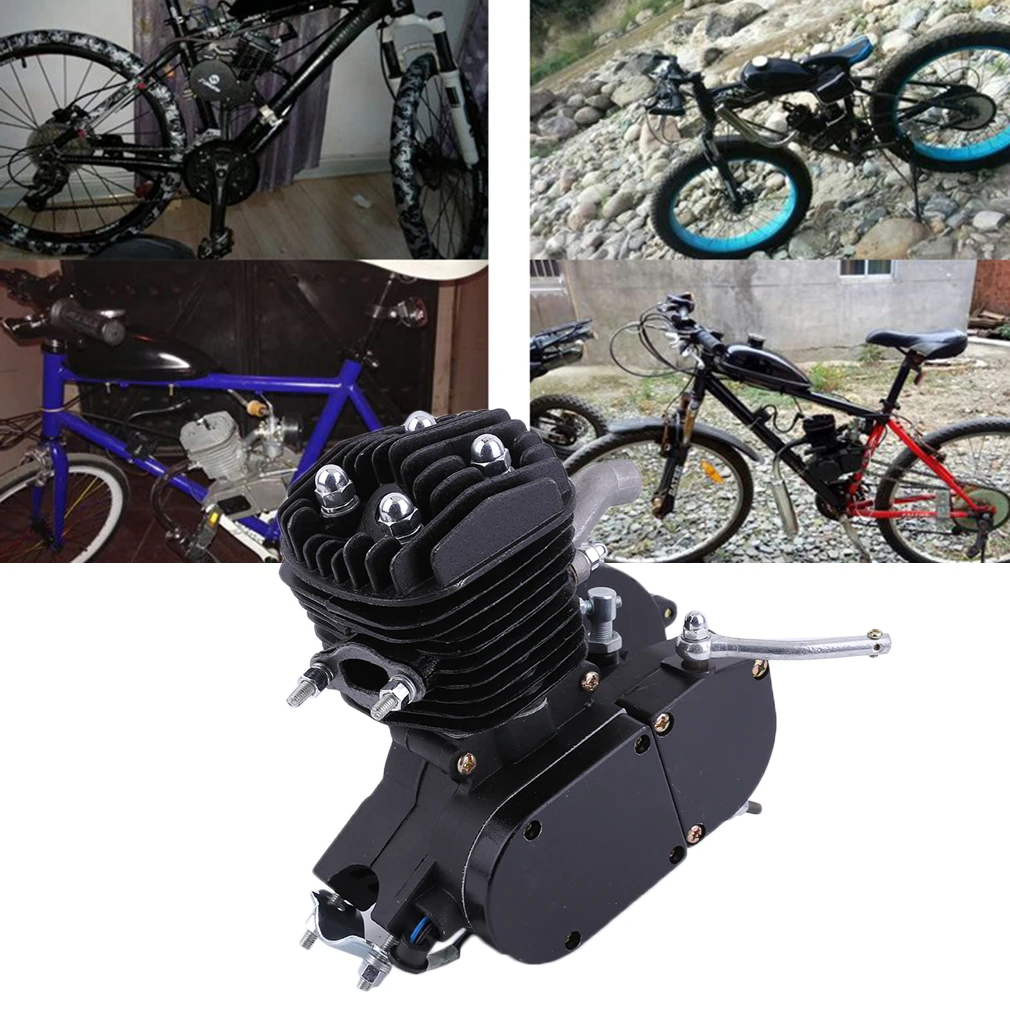 

Promotion Exquisite 2 Stroke 80cc Cycle Motor Engine Kit Gas Perfect For Motorized Bicycles Cycle Bikes Black