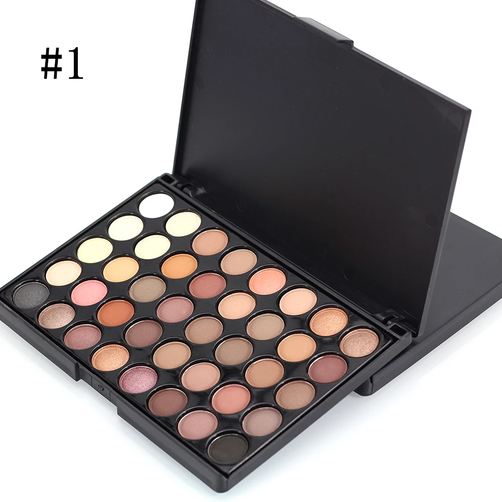 Image Professional Makeup 40 Colors Long Lasting Eyeshadow Makeup Cosmetic Matte Pigment Cream Eye Shadow Palette Natural Shimmer