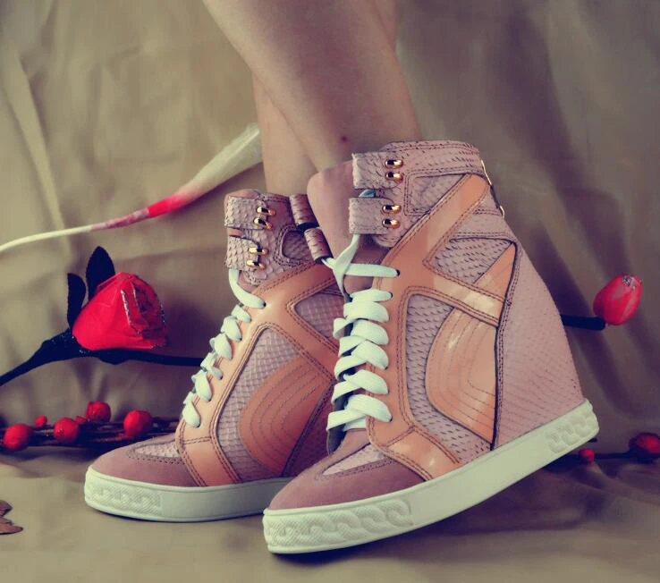 Г.; Лидер продаж; женская повседневная обувь из кожи питона розового цвета на шнуровке; женские туфли с металлическим носком на высоком каблуке; обувь из вулканизированной кожи золотистого цвета в стиле пэчворк