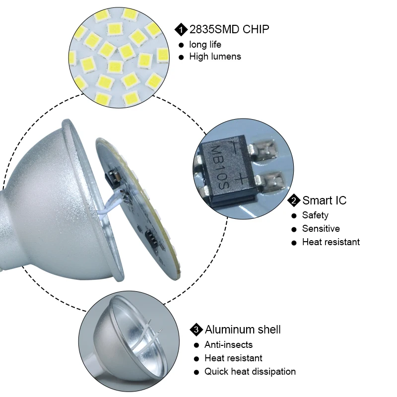 MR16 светодиодный диодным лампы 5 Вт 7 Вт 9 Вт GU10 Светодиодный прожектор лампы 110 V 220 V 60 70 80 светодиодный s SMD 2835 умная ИС(интеграционная схема ампулы Светодиодный лампа Bombillas с регулируемой яркостью освещения