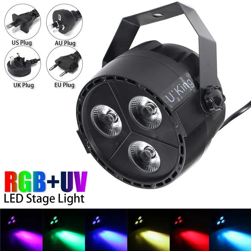 

Remote Control LED Stage lights 12W Mini RGB Stage Lighting Effect Lamps Bulb Party Disco AC110-240V