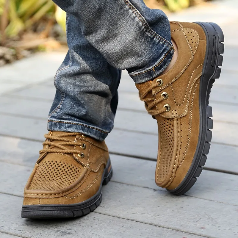 Зимняя обувь Мужская Уличная обувь на плоской подошве в повседневном стиле для мужчин хорошее качество кожа s 44, 10093