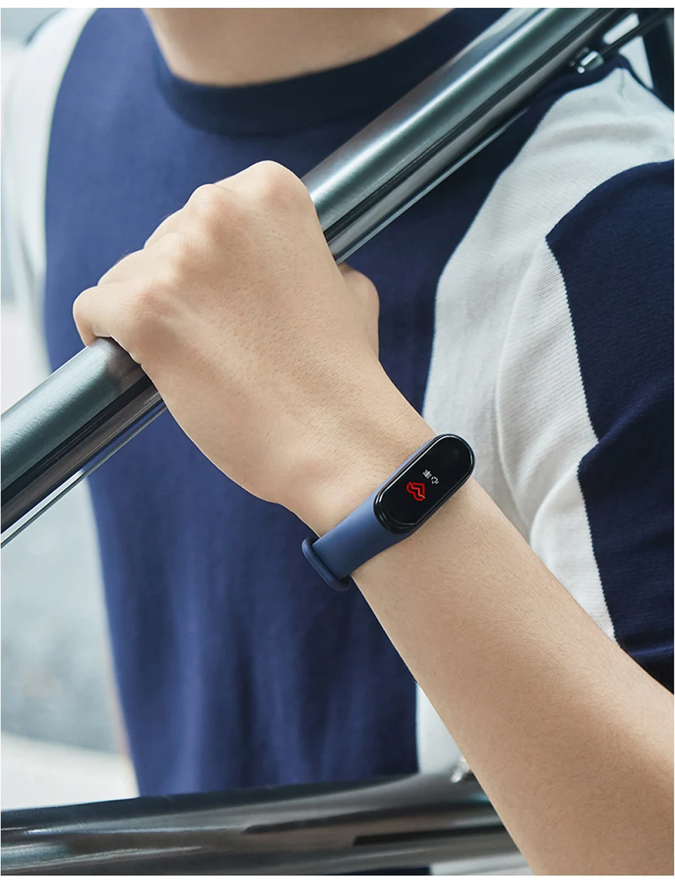 Глобальная версия опционально Xiaomi Mi Band 4 умный Браслет Пульс фитнес 135 мАч цветной экран Bluetooth 5,0 водонепроницаемый