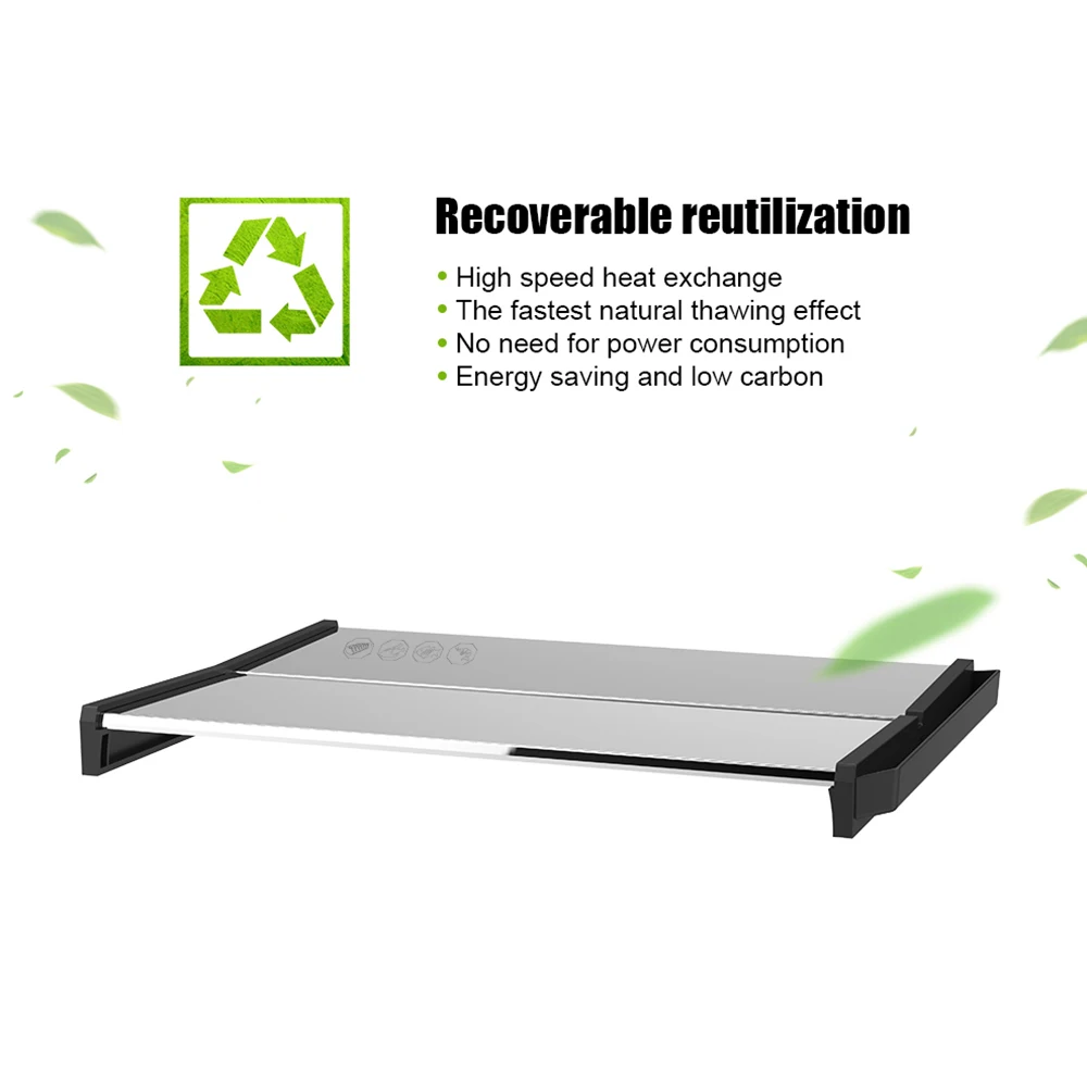 Frozen Fast Defrosting Tray Thaw Rapid Heating Tray Freezing Meat Food defroster ontdooi microwave fish board kitchen tools