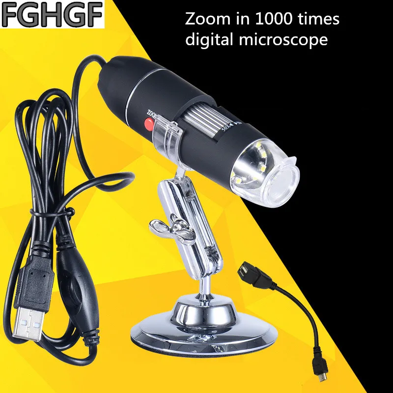

S9 Zoom 1000 Times Digital Microscope Mobile Phone Repair Magnifying Glass Skin Hair Detection Pathological Health Observation