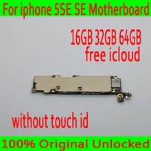 16 Гб/32 ГБ/64 ГБ оригинальная разблокированная материнская плата для iphone 5SE SE без сенсорного ID, материнская плата для iphone SE с системой IOS
