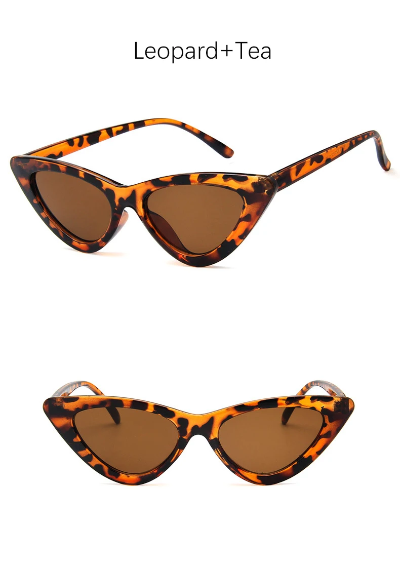 LEONLION кошачий глаз тени для женщин модные солнцезащитные очки Брендовые женские винтажные треугольные кошачьи глаза очки сексуальные ретро леопардовые очки